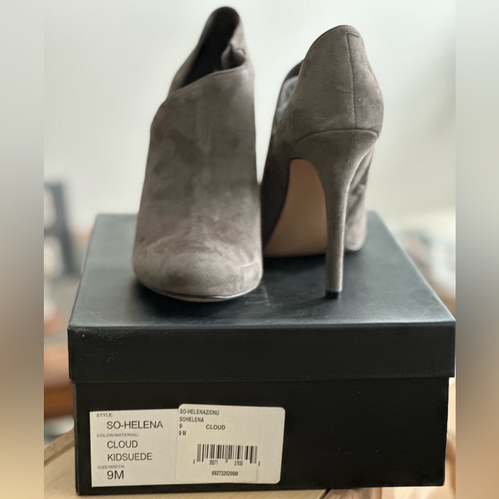Sole Society cloud grey booties, size 9